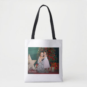 Bolso De Tela Mejor foto de mamá siempre simple Personalizado