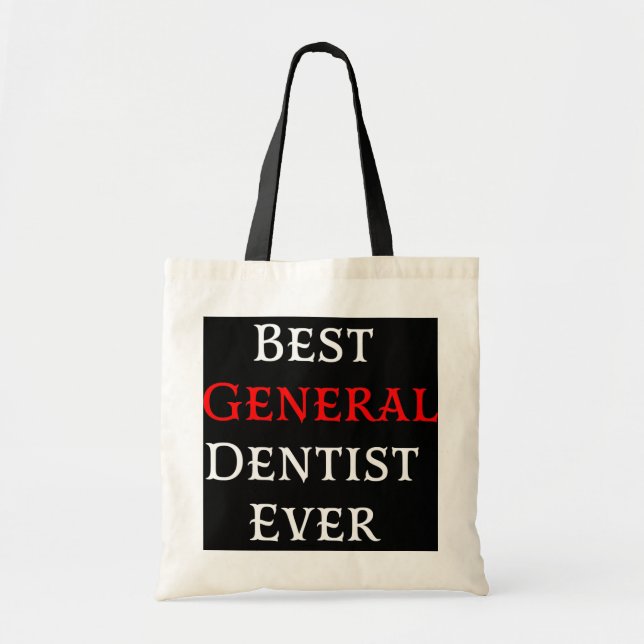 Bolso De Tela Mejor General Dentista General Hombres Dentistas (Frente)