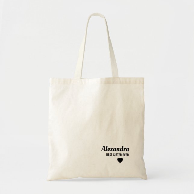 Bolso De Tela Mejor Hermana (Frente)