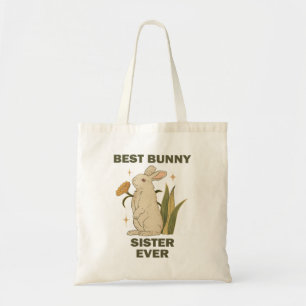 Bolso De Tela Mejor hermana conejo jamás Amantes de conejos Cone