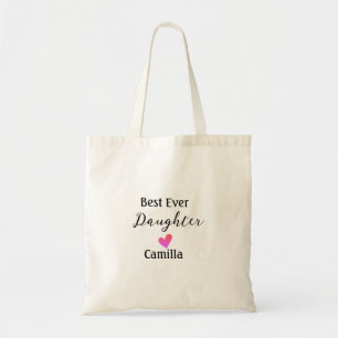 Bolso De Tela Mejor hija que nunca añada el nombre papá hija mad