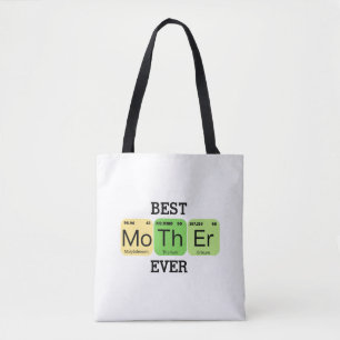Bolso De Tela Mejor Madre del Mundo Tabla Periódica
