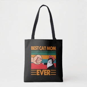Bolso De Tela Mejor Madre Gata Nunca Bandana