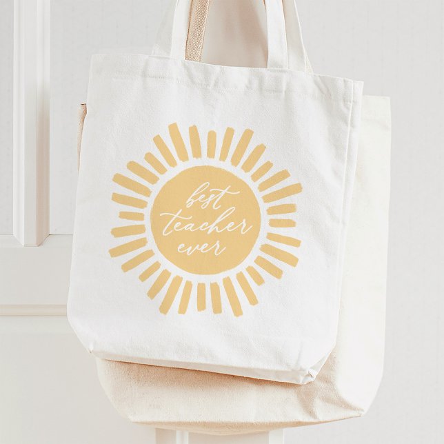 Bolso De Tela Mejor Maestra Siempre Sunshine Apreciación Del Pro (Subido por el creador)