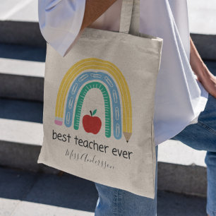Bolso De Tela Mejor Maestro de Todos los Tiempos Regalo Personal