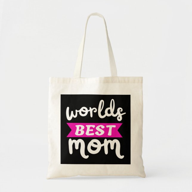 Bolso De Tela mejor mamá del mundo (Frente)