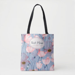 Bolso De Tela Mejor Mamá – Diseño Acuarela Floral Elegante