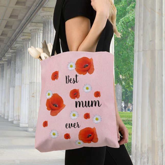 Bolso De Tela Mejor mamá - floral (Subido por el creador)