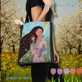 Bolso De Tela Mejor Mamá Ilustración Linda