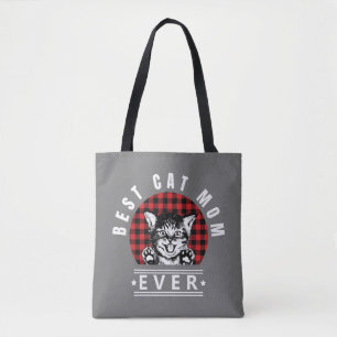 Bolso De Tela Mejor Mami de Gato jamás tocado en búfalo