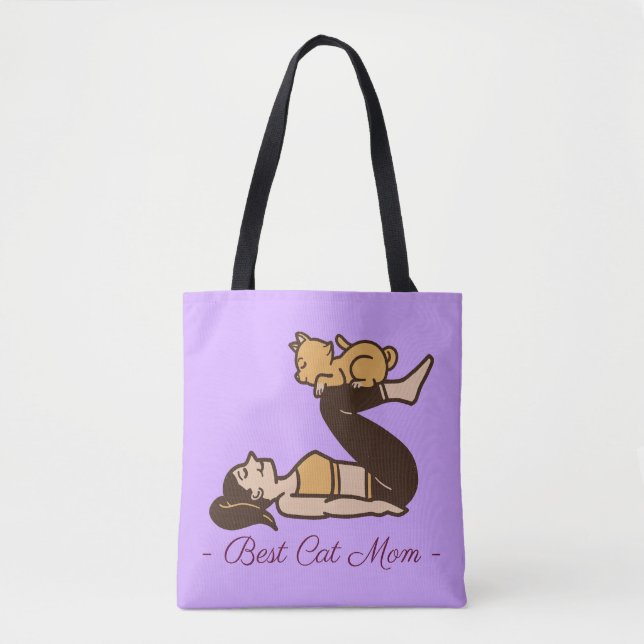 BOLSO DE TELA MEJOR MOM YOGA (Anverso)
