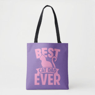 Bolso De Tela Mejor Papá Gato - Silhouette Gato