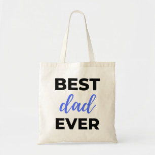 Bolso De Tela Mejor Papá Nunca Negro