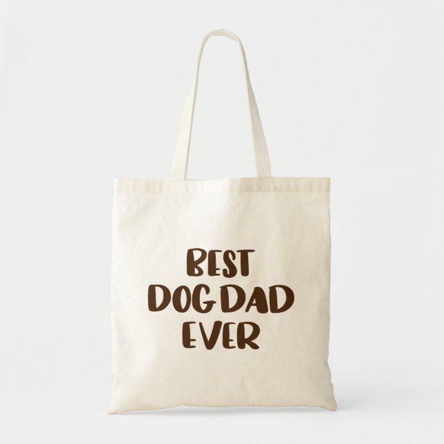 Bolso De Tela Mejor Papá Perro (Frente)