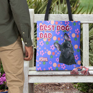 Bolso De Tela Mejor Perro Personalizado Papá - Foto Mascota del