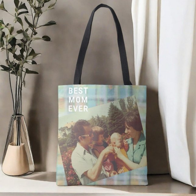 Bolso De Tela Mejor personalizado fotográfico de mamá de todos l (Subido por el creador)