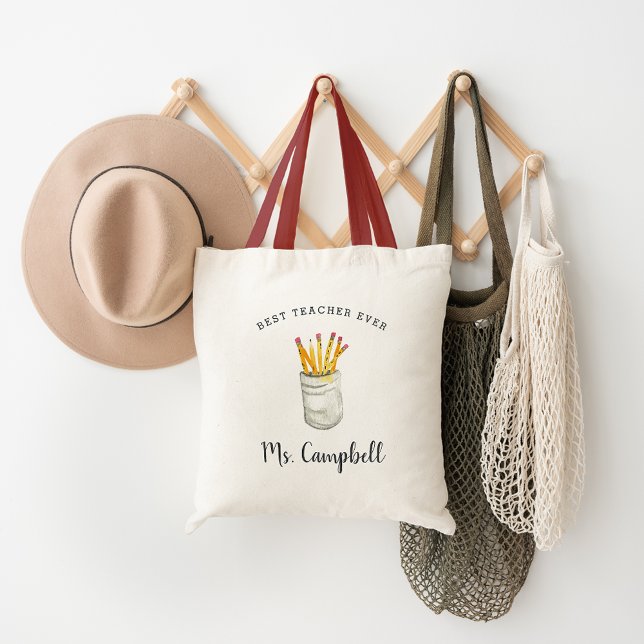 Bolso De Tela Mejor Profesor de la Historia | Personalizado (Subido por el creador)