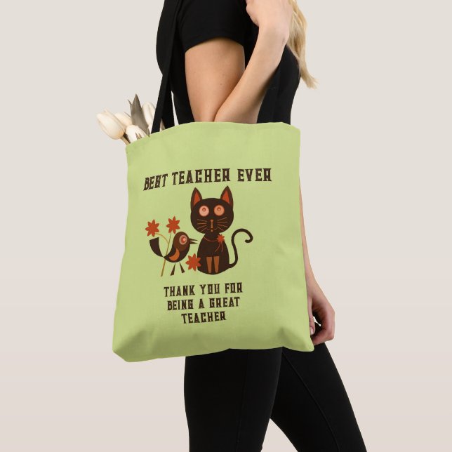 BOLSO DE TELA MEJOR PROFESOR DE LA HISTORIA, TOTE BAG (Detalle)