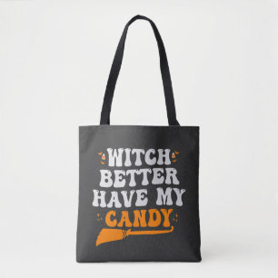 Bolso De Tela Mejor que la bruja tenga mi regalo de Halloween de