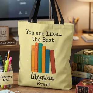 Bolso De Tela Mejor regalo de bibliotecario jamás