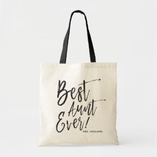 Bolso De Tela Mejor Tía Nunca  Boda personalizada estilo script