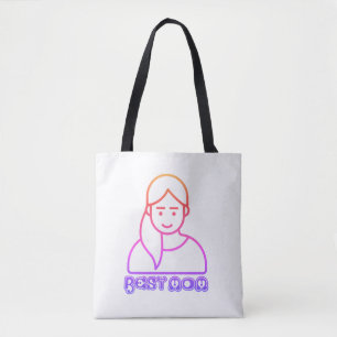 Bolso De Tela Mejor Tote de ilustracion de mamá