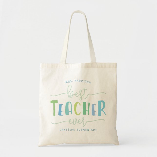 Bolso De Tela Mejor Tote de Maestros de la Historia (Frente)