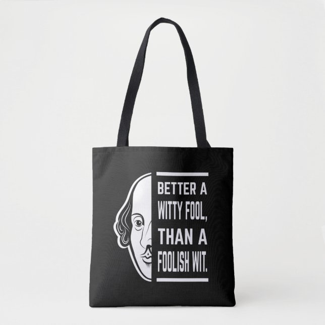 Bolso De Tela Mejor Una Cita Testigo De Shakespeare (Anverso)