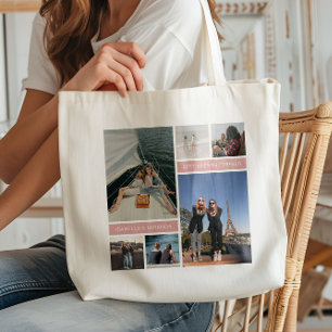 Bolso De Tela Mejores Amigas Besties 6 Colage de Fotos