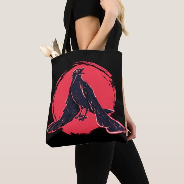 Bolso De Tela Melancholy x Raven (Detalle)