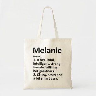 Bolso De Tela MELANIE Definition Personalized Name Funny Christm
