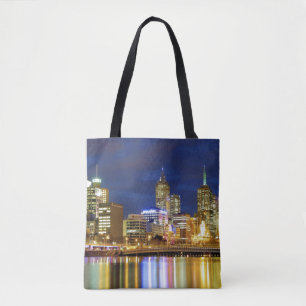 Bolso De Tela Melbourne, Australia. Las vistas nocturnas del 2