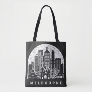 Bolso De Tela Melbourne Australia Skyline