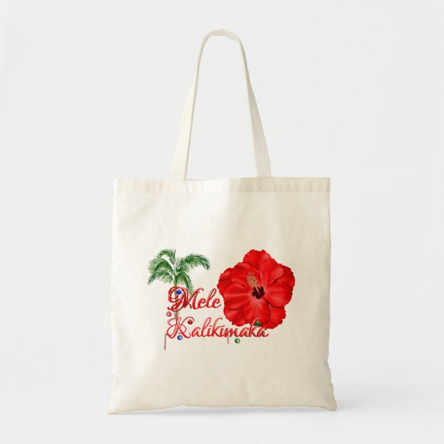 Bolso De Tela Mele Kalikimaka (Frente)