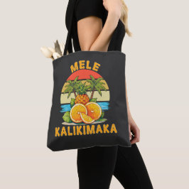 Bolso De Tela Mele Kalikimaka Hawaii Feliz Navidad