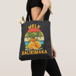 Bolso De Tela Mele Kalikimaka Hawaii Feliz Navidad