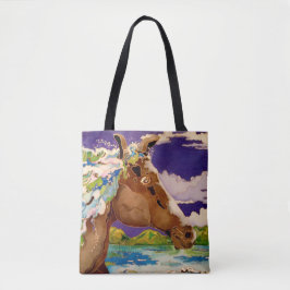 Bolso De Tela Melena ondulada