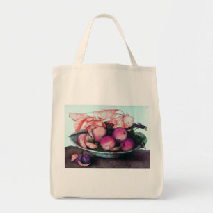 Bolso De Tela Melocotones y ciruelas de TEMPORADA