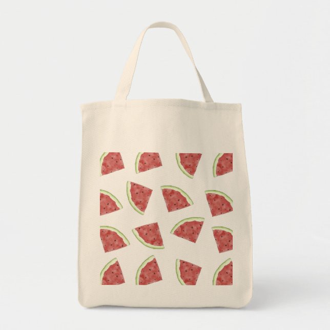 Bolso De Tela Melón de agua jugosa de frutas de verano (Frente)