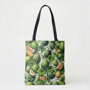Bolso De Tela Melon Medley: Un Vibrante Parche De Viñetería