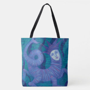 Bolso De Tela Melusina, Melusina, fantasía, surrealista, espírit