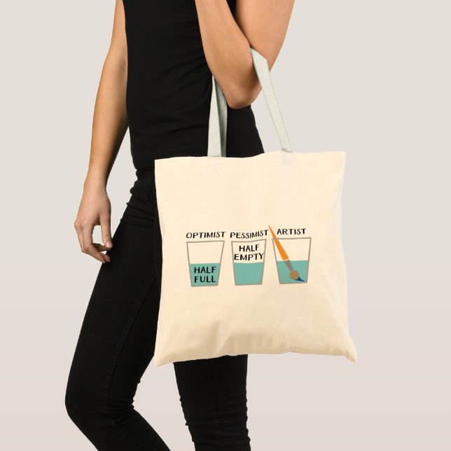 Bolso De Tela Meme de la mitad del cristal con gracia (Anverso (producto))