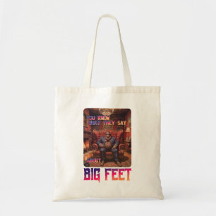 Bolso De Tela Meme divertido de pies de pie