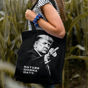 Bolso De Tela Meme Divertido Dedo Medio Trump 2026