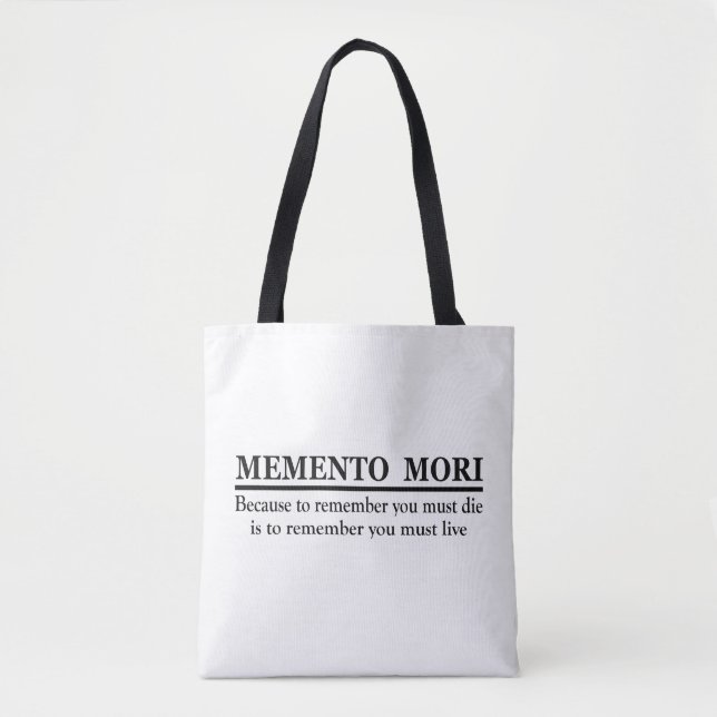 Bolso De Tela Memento mori (Anverso)