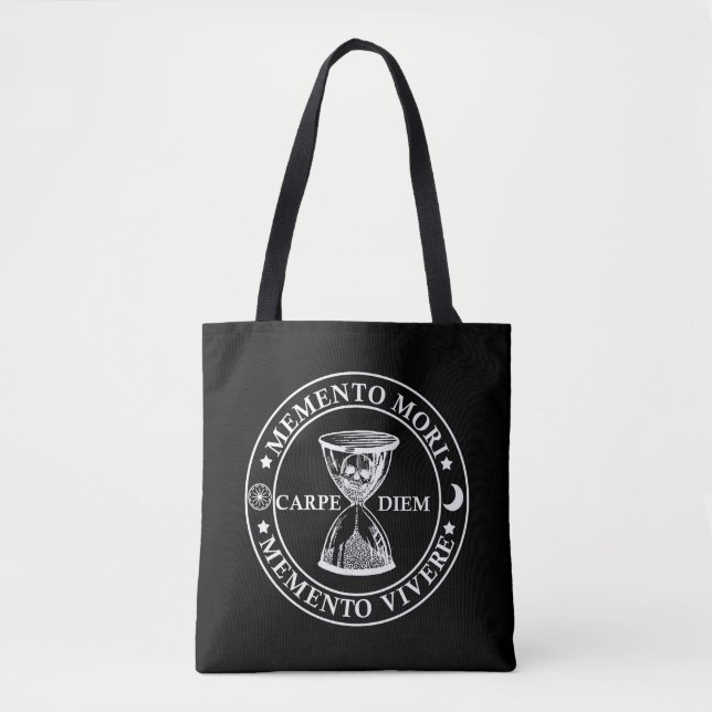 Bolso De Tela Memento mori memento vivere (Anverso)