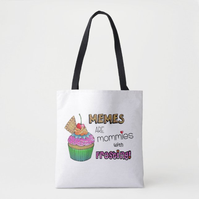 Bolso De Tela Memes es mamás con helar, regalo del día de madre (Anverso)