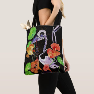 Bolso De Tela Memory Maps Autumn Vibes Raven skeleton Poster