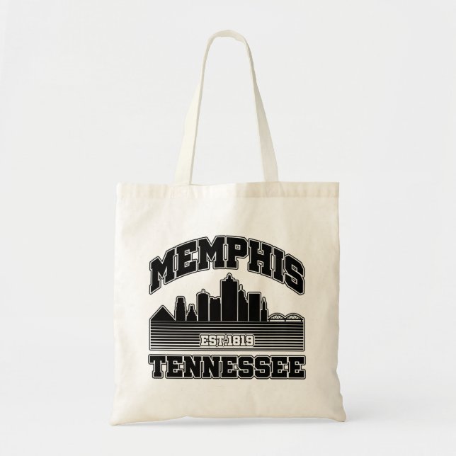 Bolso De Tela Memphis, Tennessee (Frente)