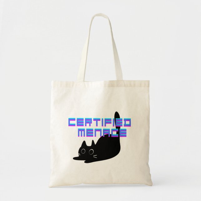 Bolso De Tela Menaza Morada Certificada (Frente)
